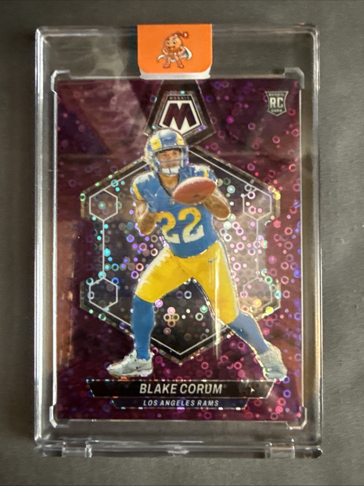 2024 Mosaic - Blake Corum /50 Purple No Huddle Disco Prizm RC (368) SP Rookie