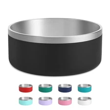 Stainless Steel Dog Bowls Metal Dog Bowls Water Bowl for Dogs Dog Food Bowls ...