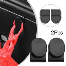 Support Coffre Crochet 2Pcs ABS Noir Pièce Voiture Pratique Intérieur Accessoire