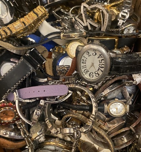 Vintage~Now Watch Lot Over 17 Pounds Wear Repair Craft Harvest - Picture 5 of 5