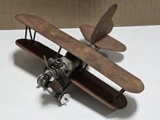 Metal Biplane Model