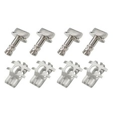 4x Engine Shield Cover Thumb Pins And Nuts Suitable For Ford F-150 Edge Explorer