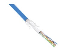 InLine Cable Mat Cat.5e Blue SF/UTP AWG26 PVC CCA 100m by 72099B