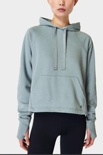 Sweaty Betty Women  s Vapour Blue Hoodie Sz 4