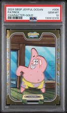 2024 WONDERCARD SPONGEBOB SQUAREPANTS TREASURE SERIES-GOLD CHARACTER 6 PATRICK