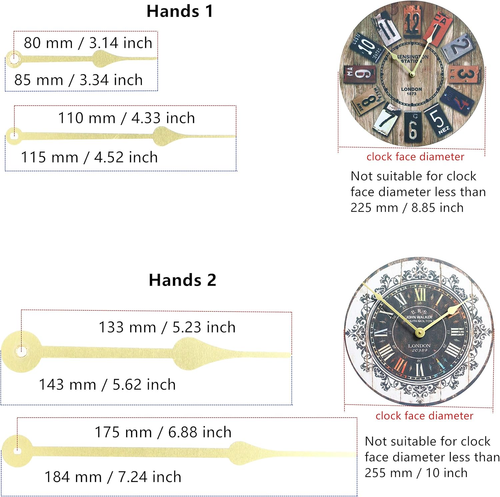 12888 Quartz DIY Wall Clock Movement Mechanism Battery Operated DIY Repair Parts - Afbeelding 3 van 12