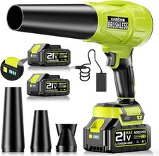 Seese Cordless Handheld Violent Fan/Leaf Blower  2 Batteries/Charger/Case