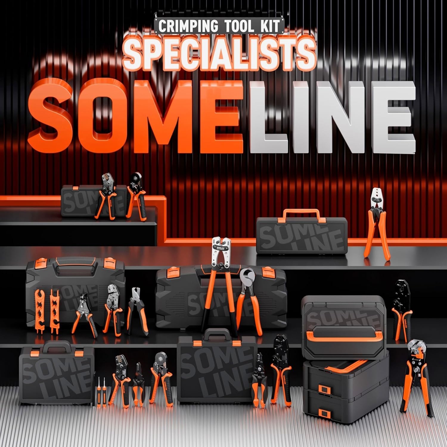 Ferrule Crimping Tool Kit,Self-Adjusting Pliers for wire ferrules AWG 24-8, W...