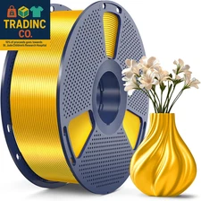 3D Printer Silk Filament,Shiny Silk PLA Filament 1.75Mm, Smooth Silky Surface, G