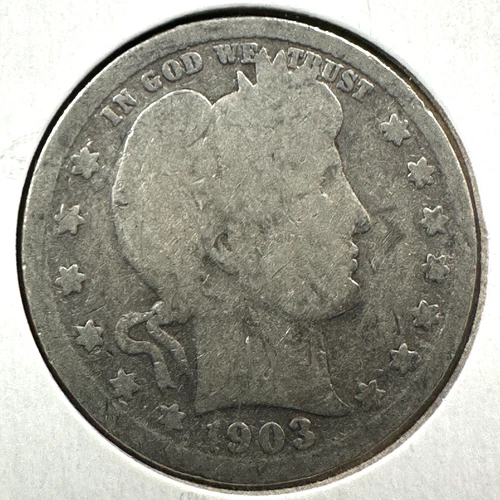 1903 25C Barber Quarter, Contains 0.1808oz of SILVER (87917)