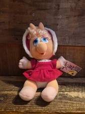 Vintage 1987 Jim Henson s Muppet Babies Baby Miss Piggy Plush Toy McDonalds Tags