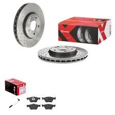 brembo BREMSSCHEIBEN + BEL&Auml;GE VORNE passend f&uuml;r E-KLASSE W210 CLK W208 SLK R170