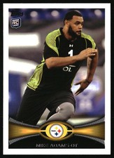 2012 Topps #401 Mike Adams RC Pittsburgh Steelers