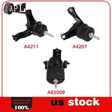 3x Engine Motor Mount Fit For Toyota Camry 2007-2011 2.4L A6200 A4207 A4211