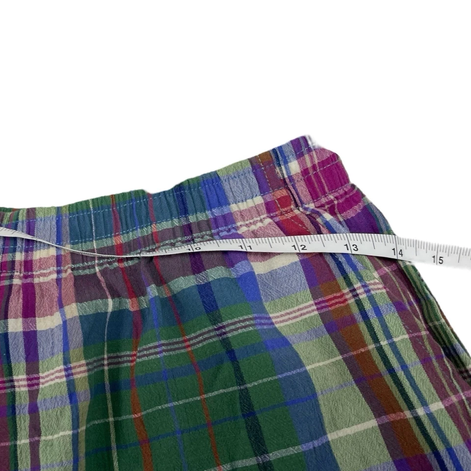 Vintage Koret Womens Medium 90s Checkered Plaid High Waisted Shorts USA Made - Image 3 of 4