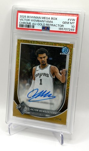 2025 Bowman Victor Wembanyama Gold  PSA 10  /50