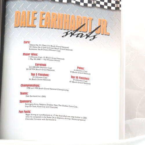Dale Earnhardt Jr Book Nascar Wonder Boy Collectors Series Hard Cover VG - Photo 3/6