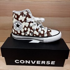 Converse Girl's CTAS Animal Print High Top Sneakers Youth Sz 12 Little Kids