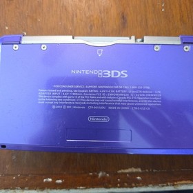 Nintendo 3DS Handheld System Midnight Purple Tested Working