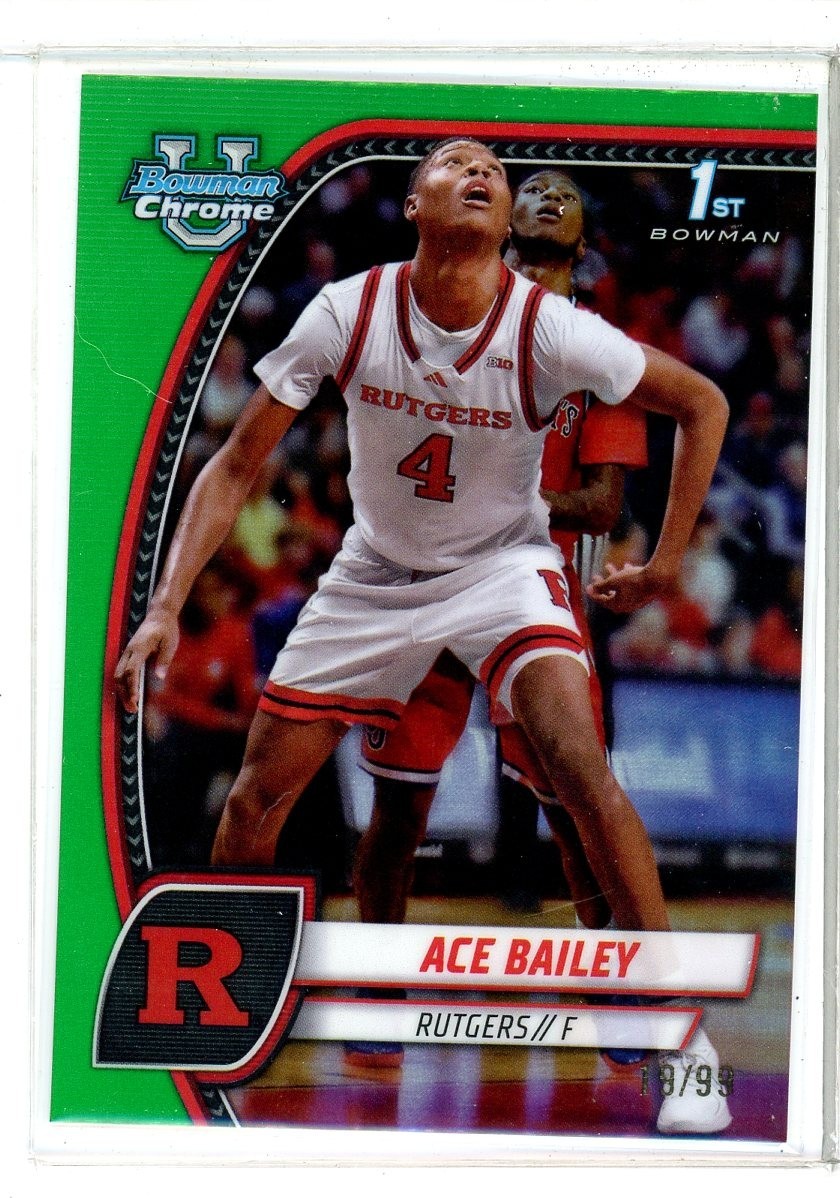 2024-25 Bowman CHrome University Ace Bailey 1st Green #19/99 (KD)