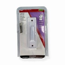 Utilitech Wired Lighted Doorbell Button White...