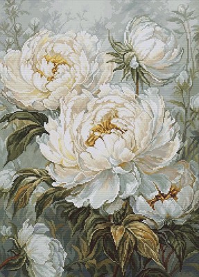DIY Cross-Stitch Kit The Light of Spring Peonies Needlepoint Craft Kit Gift
