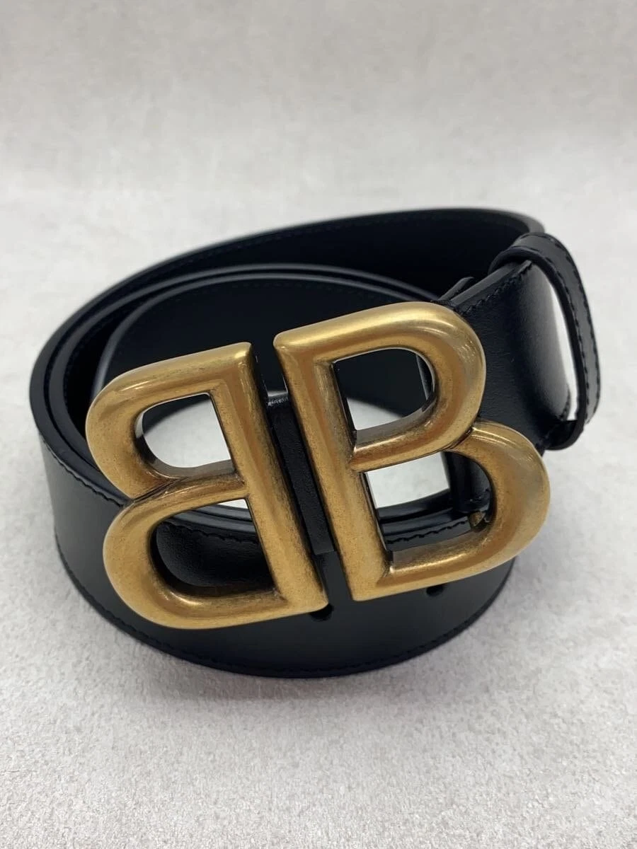 Ceinture cuir BALENCIAGA × GUCCI The Hacker Project BLK 680453