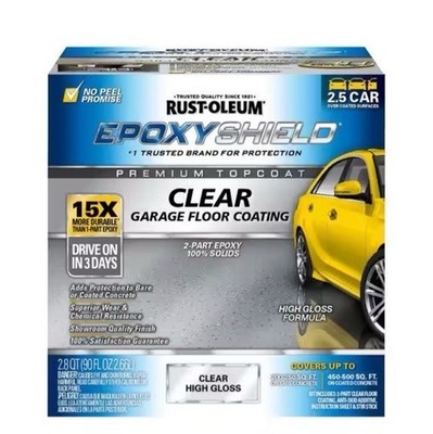 Rust-Oleum EpoxyShield Clear High Gloss Epoxy Garage Floor Coating 2.8 QT