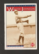 1995 Upper Deck Sonic #18 Walter Johnson card, Washington Senators HOF