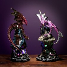 Dark Legends Woodland Spirit LED Light Up Dragon Figures Ornaments