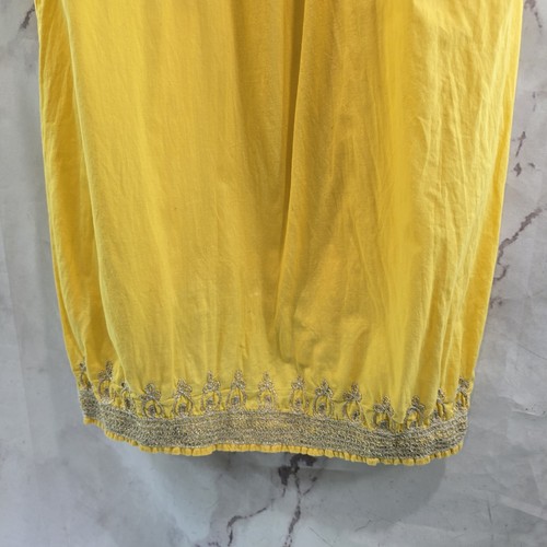 Calypso St Barth Kleid Damen Large Gelb Etuikleid Mini Bestickt Cover Up Boho - Bild 8 von 14
