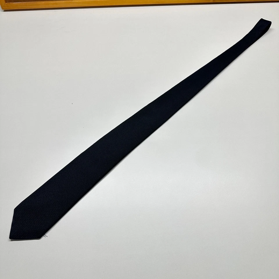 Corbata Mark Shale granadina seda negra 3"" x 56" Foto 3 de 4