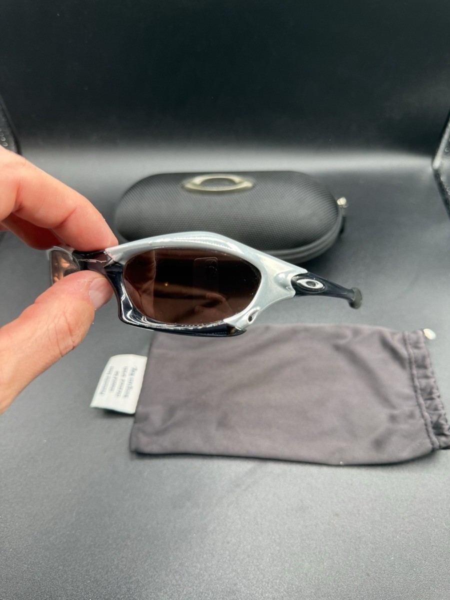 Oakley Splice White Chrome Crystal Black w/VR28 Lenses | eBay