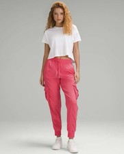 Lululemon Dance Studio Relaxed Fit Mid Rise Cargo Jogger sz S 6 Glazed Pink NWT