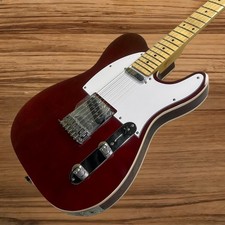 Tele Electric Guitar Maple Fretboard Double Binding Wine Red Color