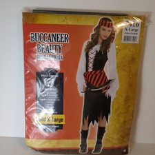 Buccaneer Beauty Girl's Pirate Costume Spirit Halloween, Size XL