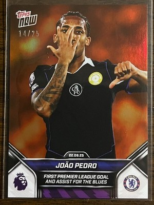 Chelsea FC ユニホーム JOAO PEDRO 20 2025-26 Premier League Topps NOW #7 Joao Pedro Chelsea FC ORANGE