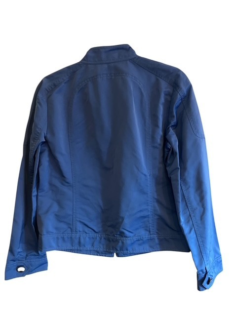 Carlisle Zip Womens Sz US 6 Blue Full Zip Collared LS Wind Breaker Jacket