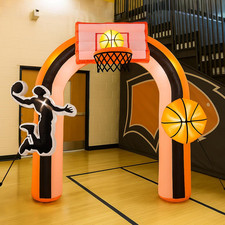 9 Ft Giant Basket Inflation Arch for Basketball Party Decorate with 1 Blower ...