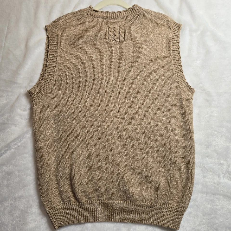 Chaleco Suéter Vintage Jantzen Años 80 Para Mujer Grande Bordado a Mano Tejido por Cable Foto 2 de 4