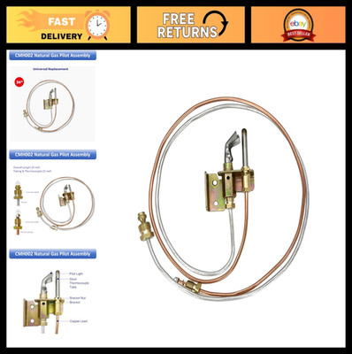 24'' Natural Gas Water Heater Pilot Assembly with Thermocouple & Tubing - Durable