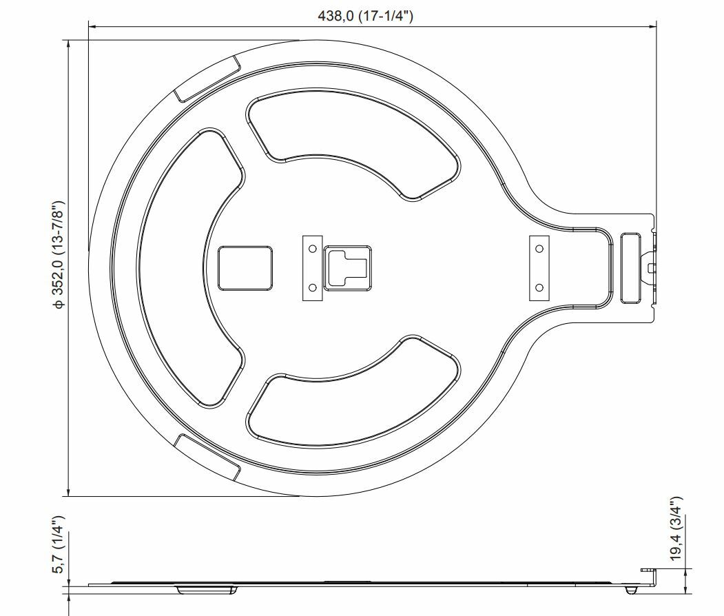 Panasonic ET-JPF200WE Standmontage-Kit für PT-JX200GWE Spaceplayer - STAND ONLY