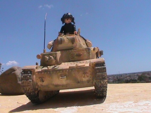 PLAYMOBIL CUSTOM TANQUE ITALIANO CHAR 13 (MAQUETA ) +CONDUCTOR ALAMEIN-1941 - Imagen 6 de 17