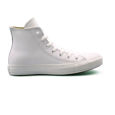 converse chuck taylor white leather high top trainers