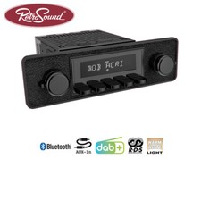 RETROSOUND RSD-BLACK-1DAB-1 Bluetooth 1-DIN Car Stereo Vintage US Cars Oldsmobile