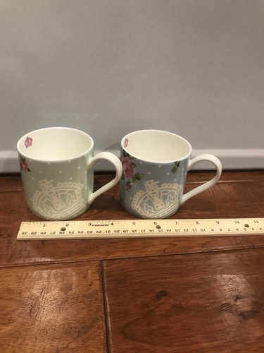 Royal Albert Polka Blue And Polka Rose Mug Set - Picture 2 of 10