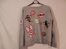 Disney Mickey  Minnie Mouse sweatshirt 12 Youth Baby Fleece Embroidered