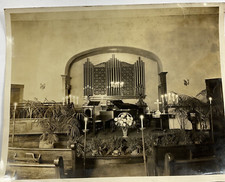 1944 Chillicothe, Ohio Vintage 8x10 Church Alter Original Photograph, Piano