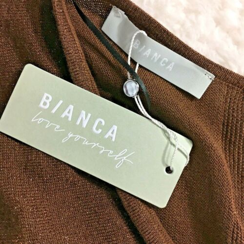 BIANCA NEW Womens Jumper Size Small 10 Brown Cotton Top (EU 38) RRP £95 - Picture 3 of 9