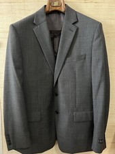 Lauren Ralph Lauren Wool Blend Natural Stretch Gray Men  s Suit Jacket Size 42 R